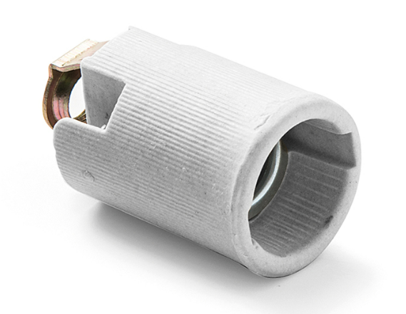 [402] Portalampara  2A 250V E-14 Cerámica M10x100