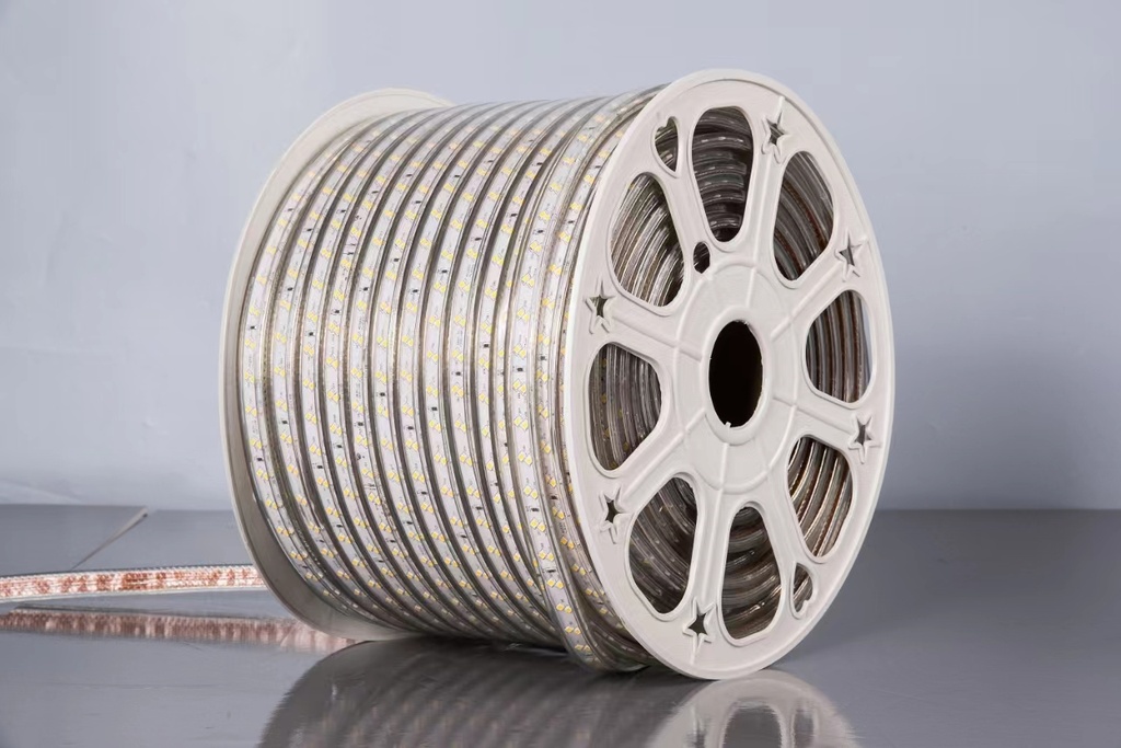 [GM00460] Rollo 25 metros tira led 28x35mm ip65 220V 120 led/m 6000k 9w/m 9mm ancho
